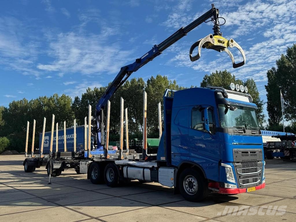 Volvo FH 540 6X4 EURO 6 + LOGLIFT F/165ZT + 2 AXLE HANGE Timber trucks