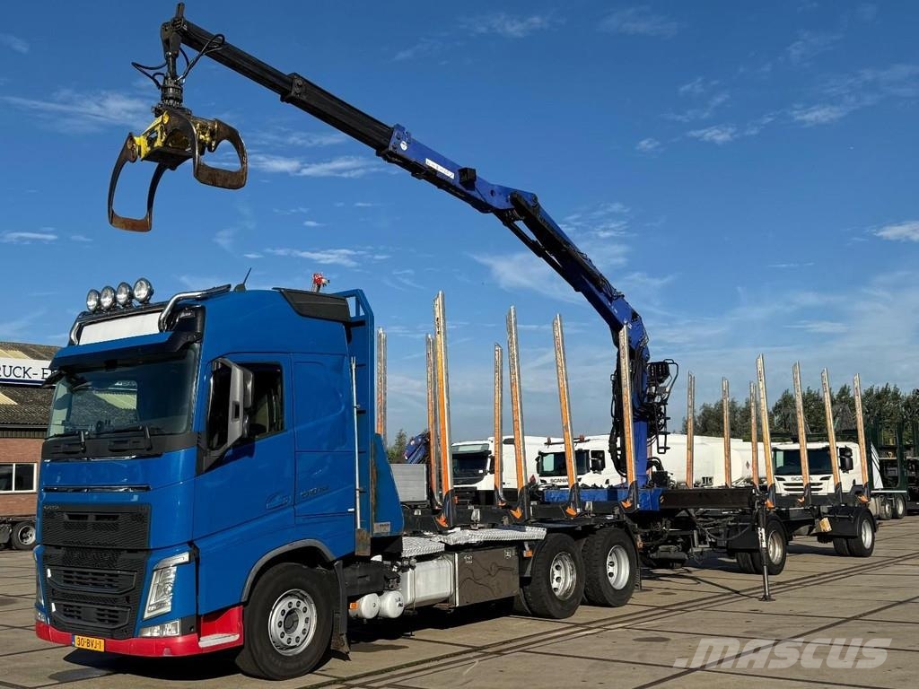 Volvo FH 540 6X4 EURO 6 + LOGLIFT F/165ZT + 2 AXLE HANGE Timber trucks