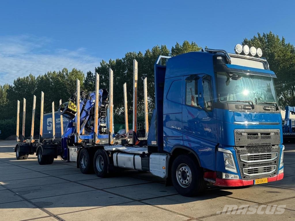 Volvo FH 540 6X4 EURO 6 + LOGLIFT F/165ZT + 2 AXLE HANGE Timber trucks