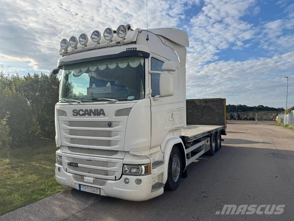 Scania R 450LB6X2MNB Pritschenwagen/Pritschenwagen mit Seitenklappe