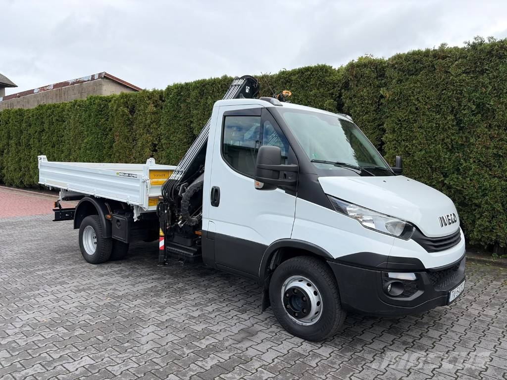 Iveco Daily 72-180 HIAB XS055 + Kipper Meiller Autojeřáby, hydraulické ruky