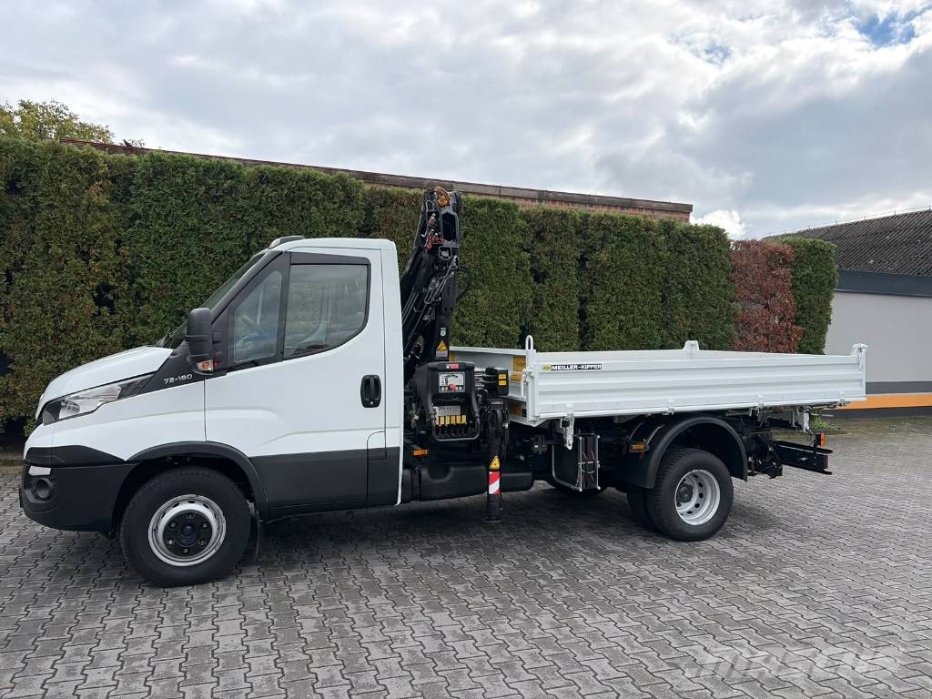 Iveco Daily 72-180 HIAB XS055 + Kipper Meiller Autojeřáby, hydraulické ruky