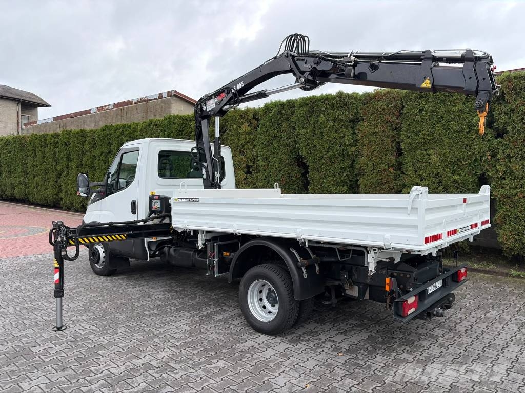 Iveco Daily 72-180 HIAB XS055 + Kipper Meiller Autojeřáby, hydraulické ruky