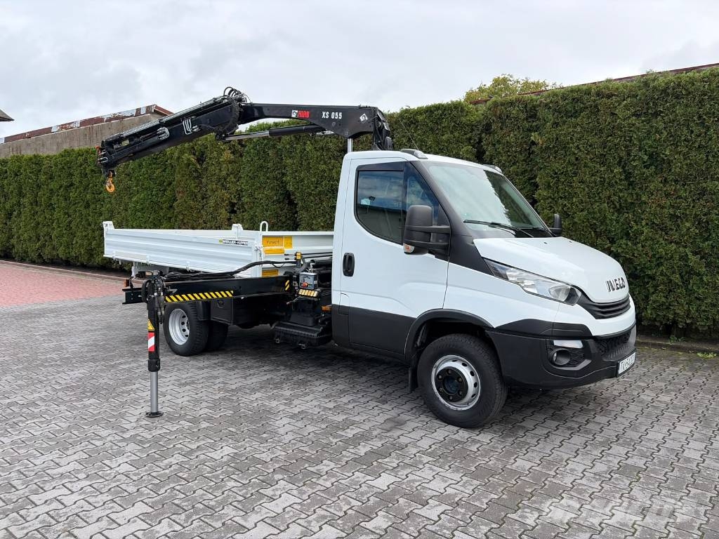 Iveco Daily 72-180 HIAB XS055 + Kipper Meiller Autojeřáby, hydraulické ruky