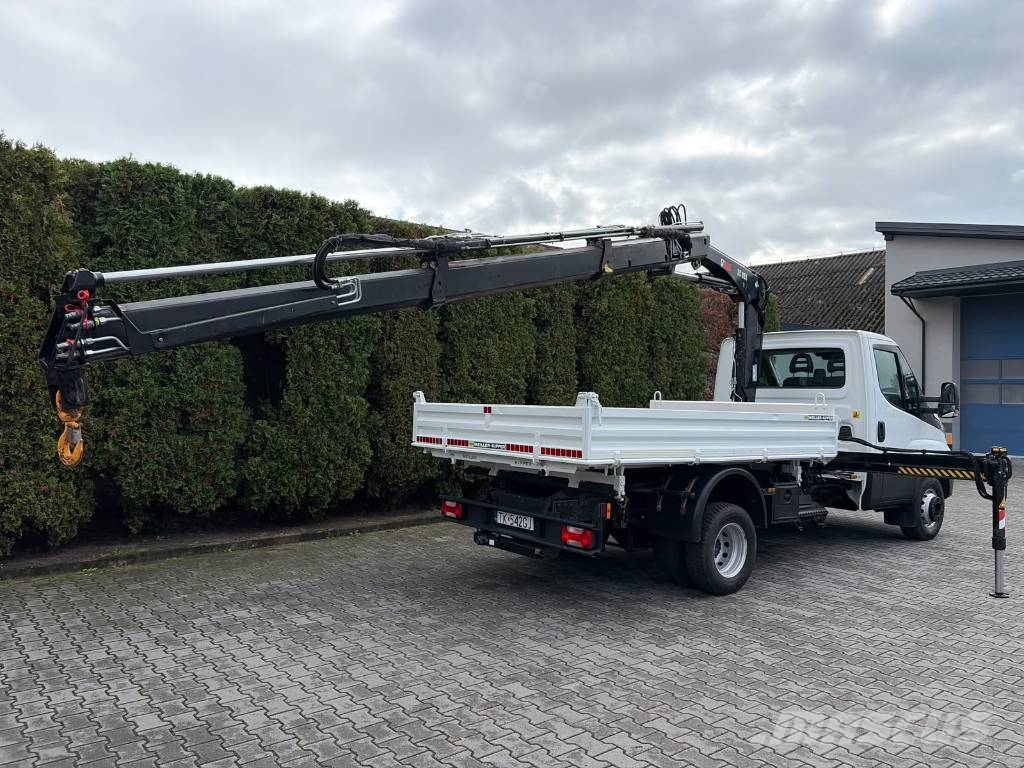 Iveco Daily 72-180 HIAB XS055 + Kipper Meiller Autojeřáby, hydraulické ruky