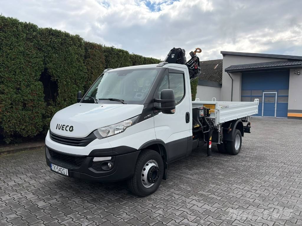 Iveco Daily 72-180 HIAB XS055 + Kipper Meiller Autojeřáby, hydraulické ruky
