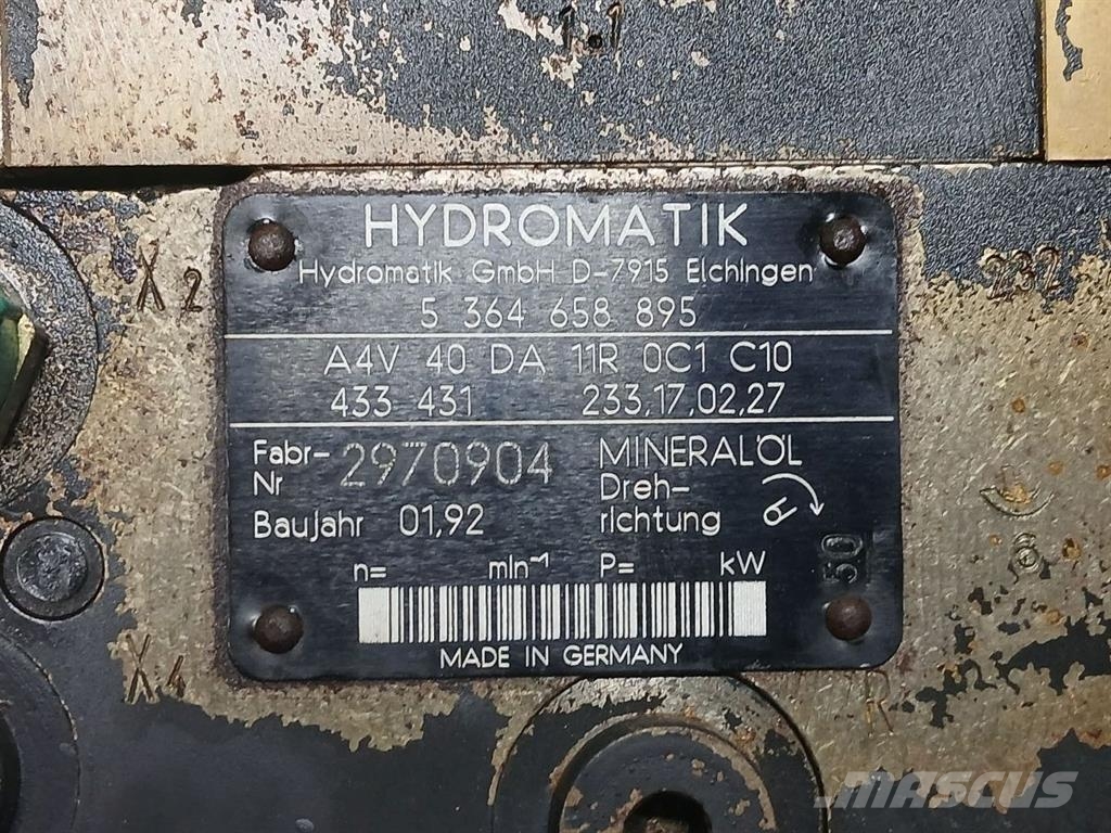 Schaeff SKL821-5364658895-Hydromatik A4V40-Drive pump Hidravlika