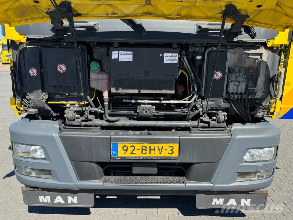 MAN TGM 15.290 Falkom + AHW Tijhof opbouw 5 lader comb Cegonhas