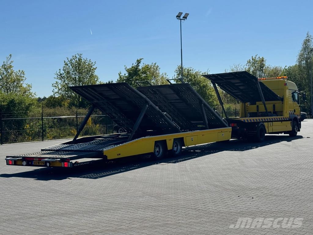 MAN TGM 15.290 Falkom + AHW Tijhof opbouw 5 lader comb Vehicle transporters
