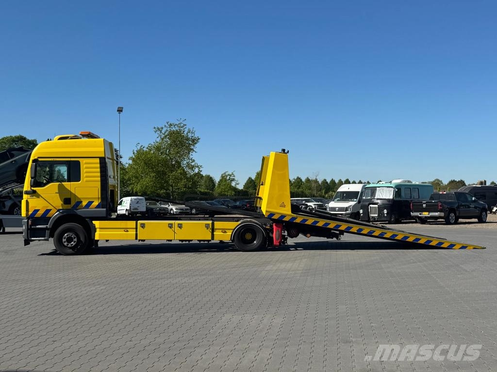 MAN TGM 15.290 Falkom + AHW Tijhof opbouw 5 lader comb Cegonhas