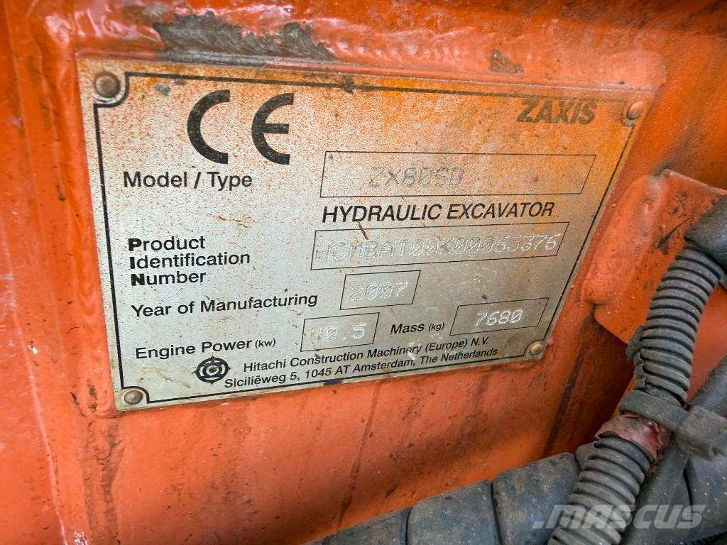 Hitachi ZX 80 SB Mini excavadoras < 7t