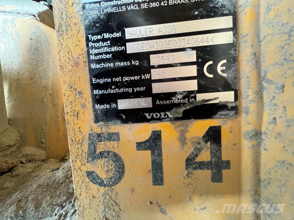 Volvo A 30 G - 1000MM TYRES アーティキュレート式ダンプトラック