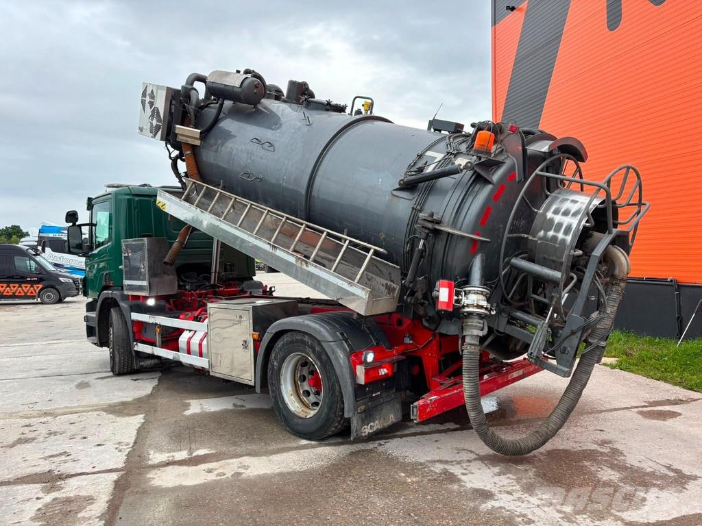Scania P 320 4x2 Korp&Son tank 9500 l ( 8000+1500 l ) yea Camion vidanje