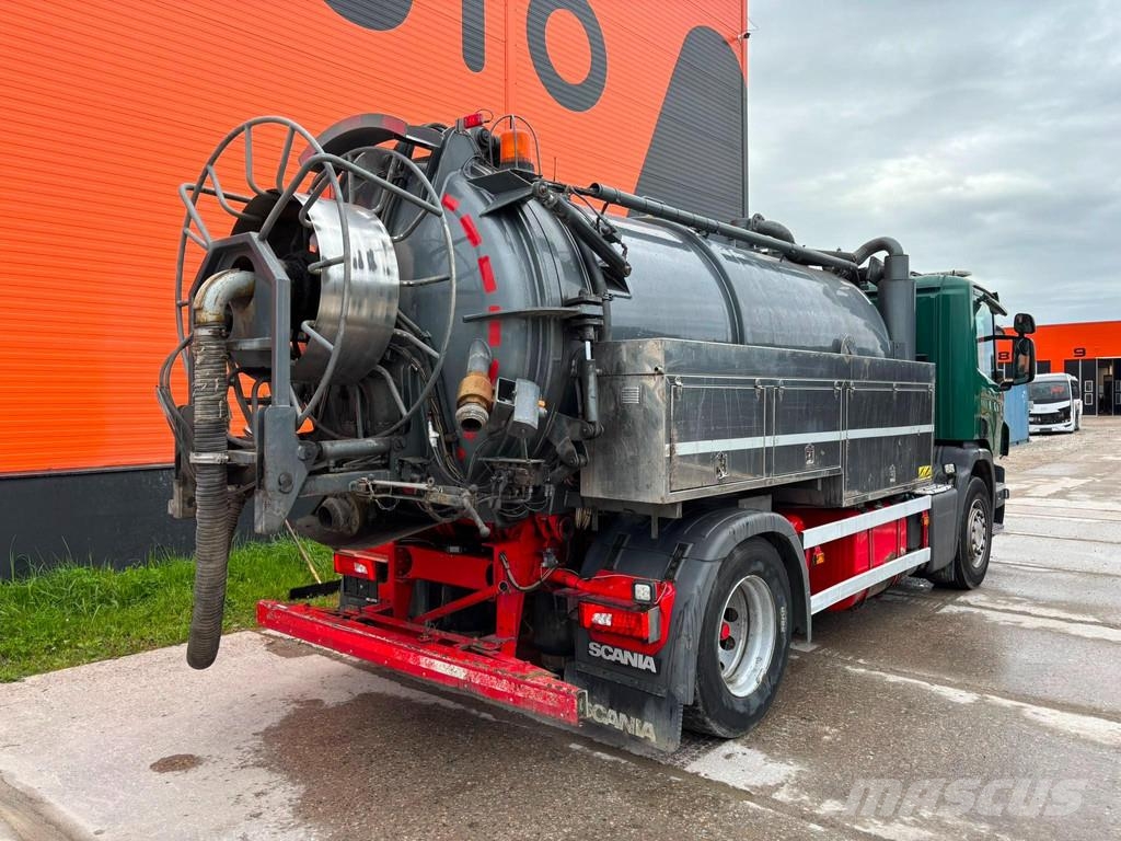 Scania P 320 4x2 Korp&Son tank 9500 l ( 8000+1500 l ) yea Slamsugere