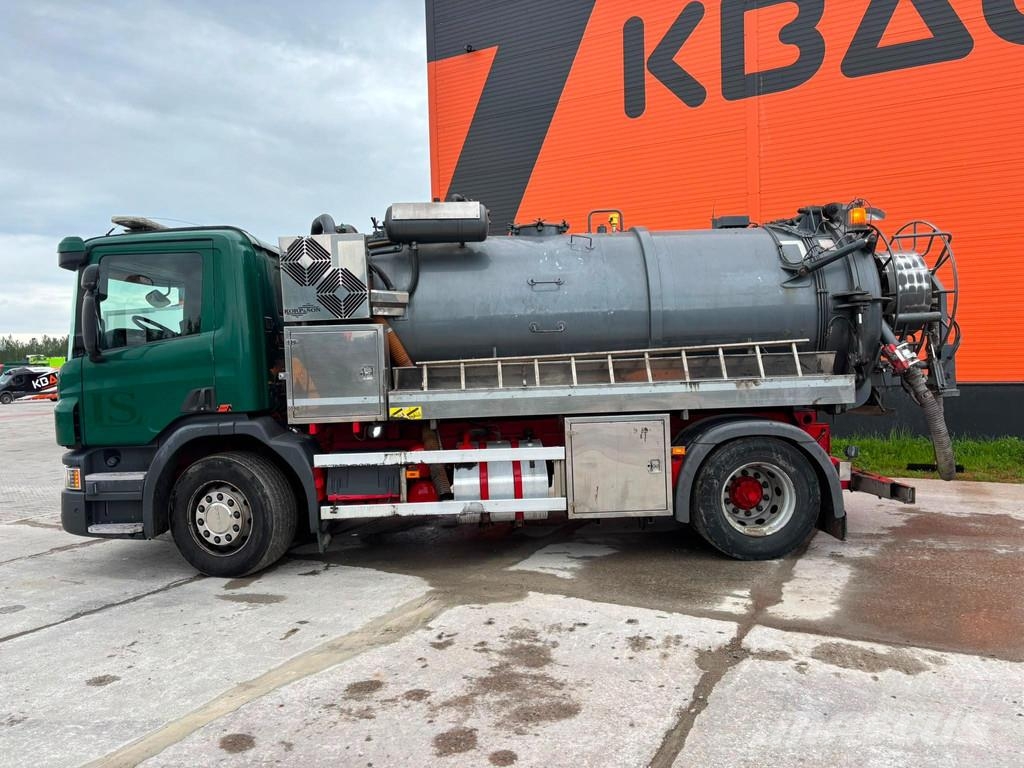 Scania P 320 4x2 Korp&Son tank 9500 l ( 8000+1500 l ) yea Camion vidanje