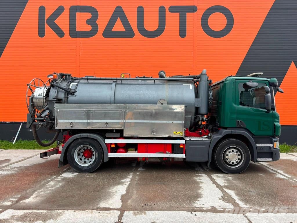 Scania P 320 4x2 Korp&Son tank 9500 l ( 8000+1500 l ) yea Slamsugere