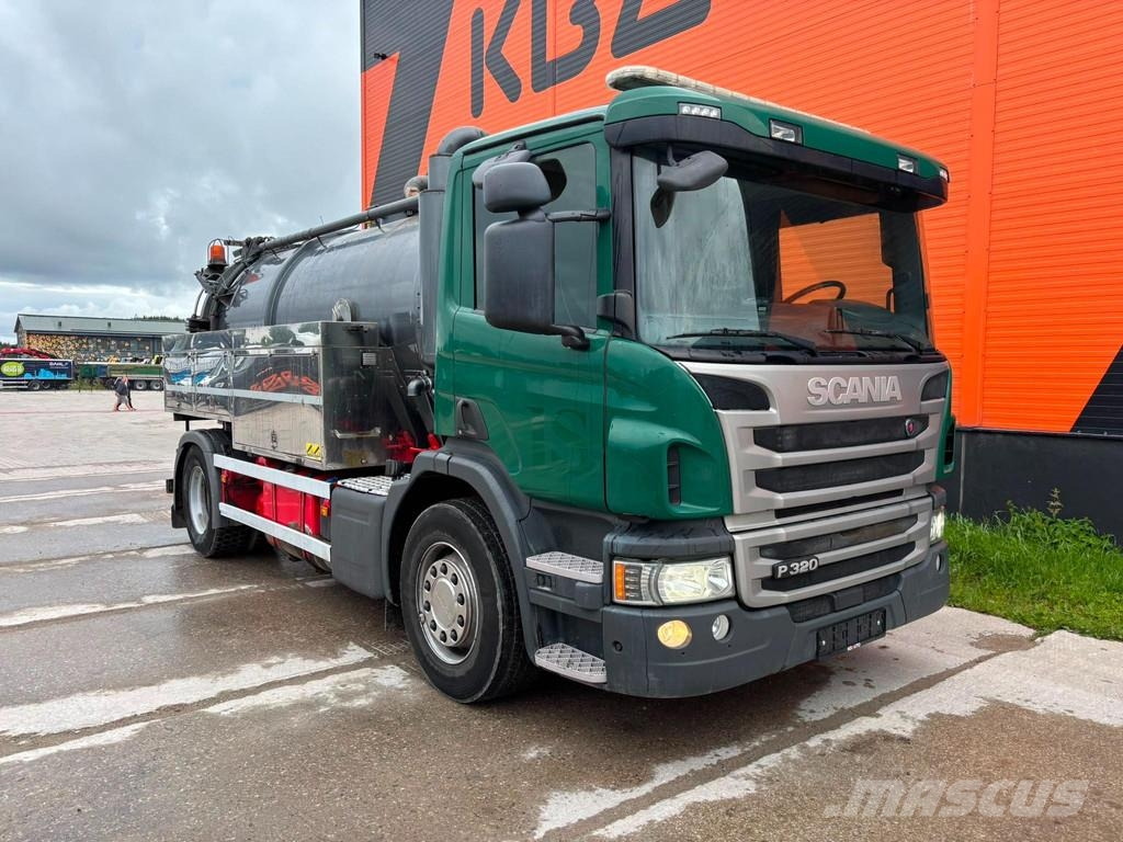 Scania P 320 4x2 Korp&Son tank 9500 l ( 8000+1500 l ) yea Slamsugere