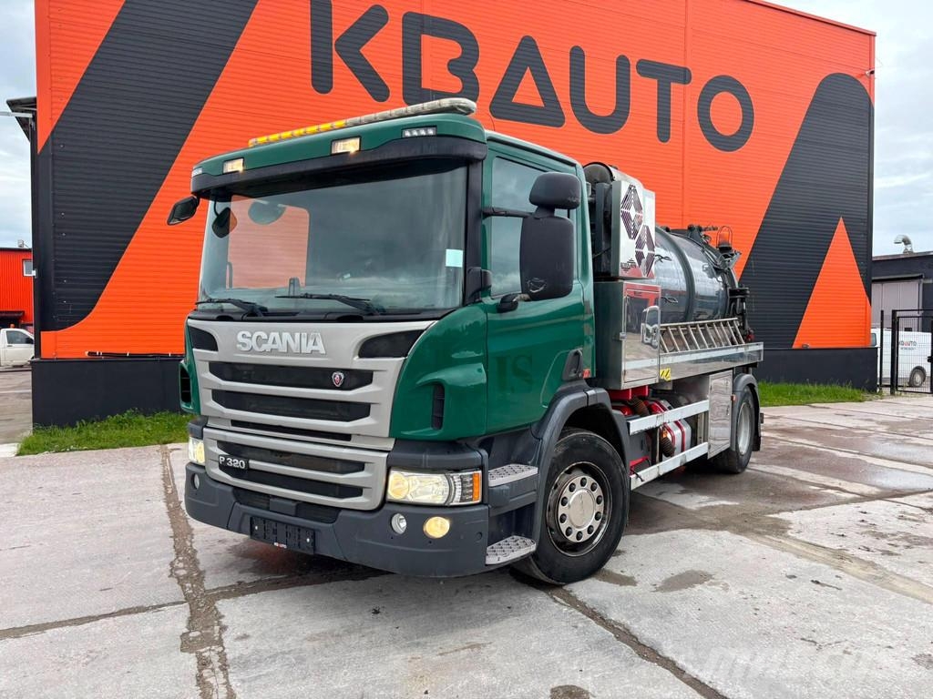 Scania P 320 4x2 Korp&Son tank 9500 l ( 8000+1500 l ) yea Camion vidanje