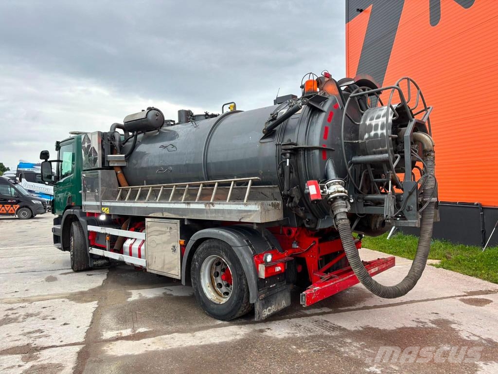 Scania P 320 4x2 Korp&Son tank 9500 l ( 8000+1500 l ) yea Slamsugere