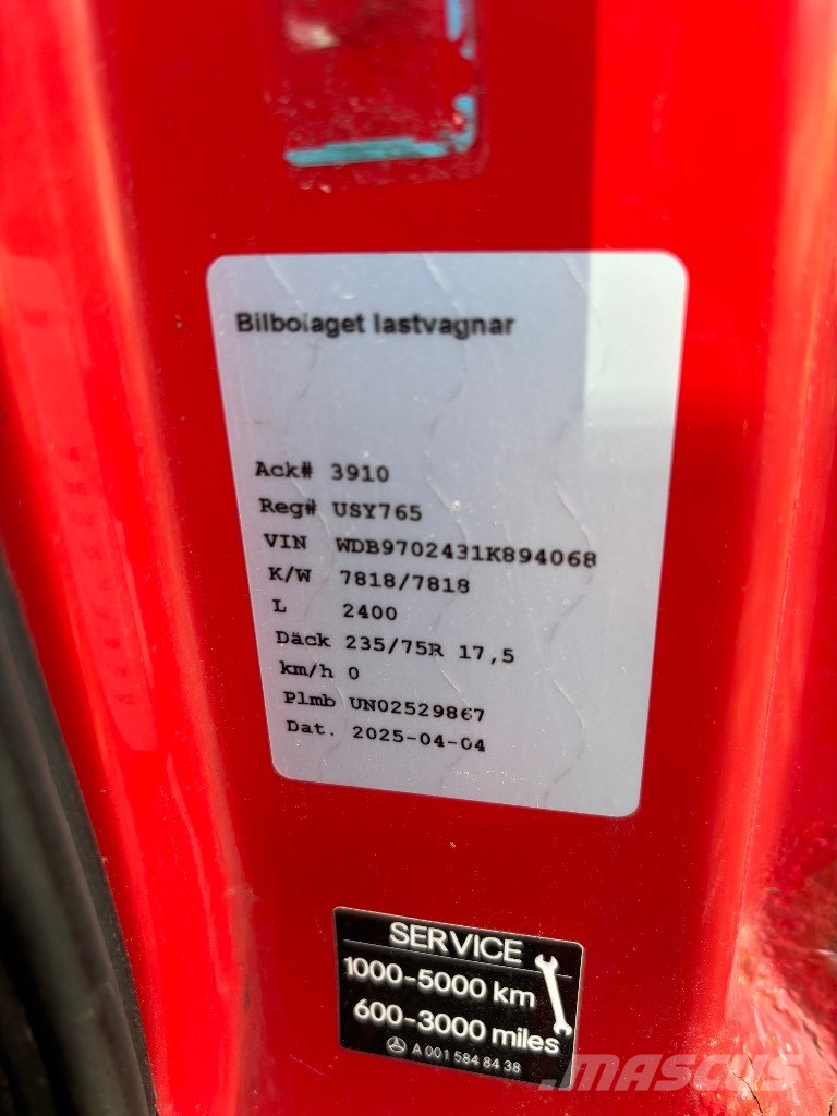 Mercedes flakbil 1023 Lava-kuorma-autot