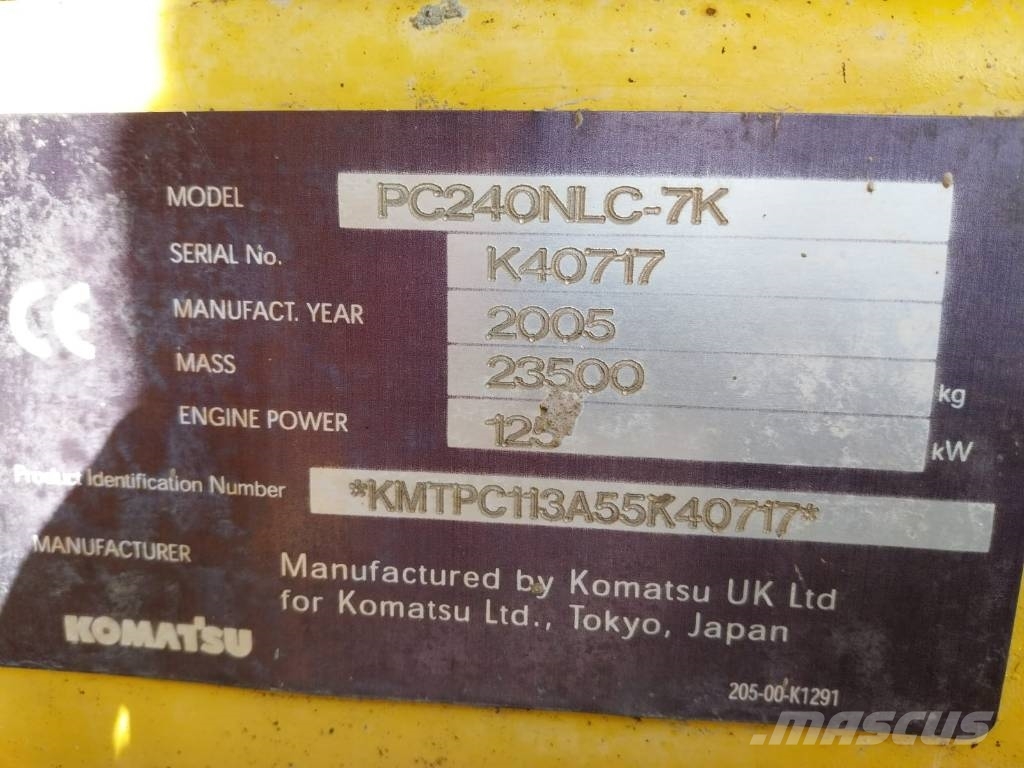 Komatsu PC 240 NLC-7K 履带挖掘机