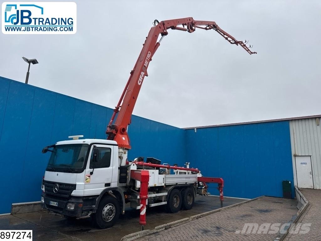 Mercedes-Benz Actros 2636 6x4, EURO 3, CIFA METRO 31, Steel Kamionske črpalke za beton