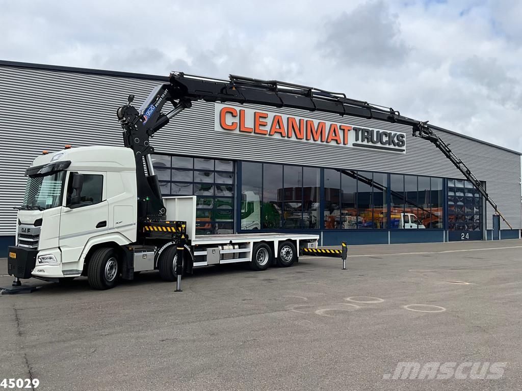 DAF FAX XF 530 Euro 6 HMF 95 Tonmeter laadkraan + Fly- Mobiilinosturit
