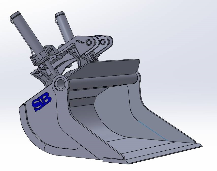 SB Hydraulisk planerskopa stående kolvar Žlice
