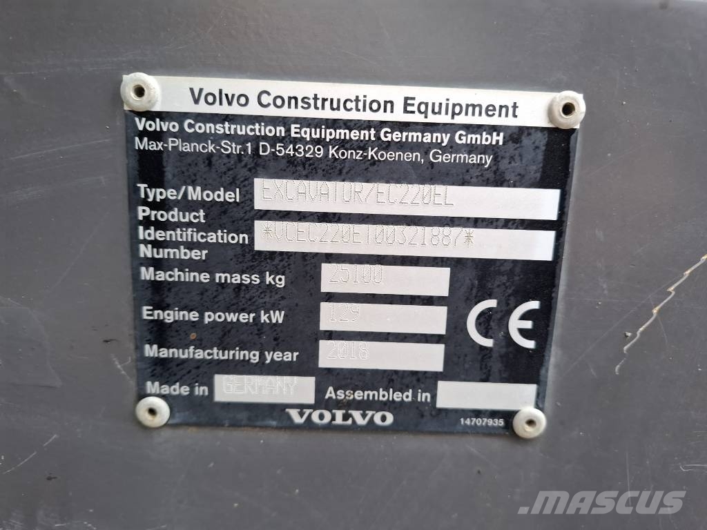 Volvo EC 220 EL Excavadoras de cadenas