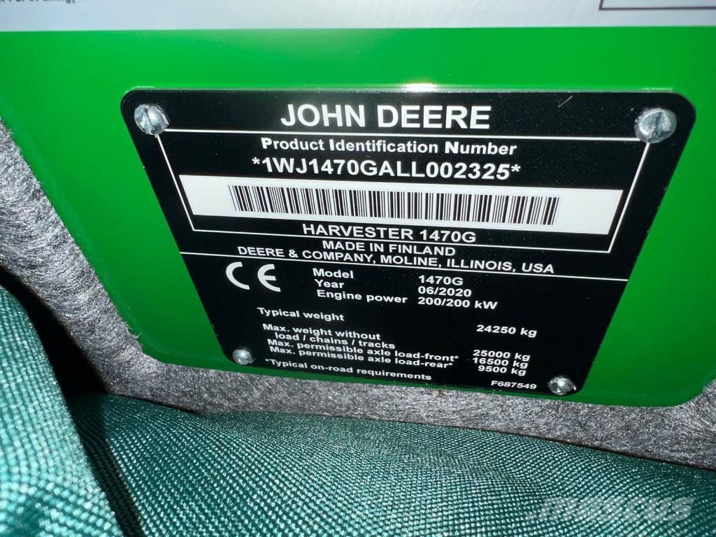 John Deere 1470 G Harvester