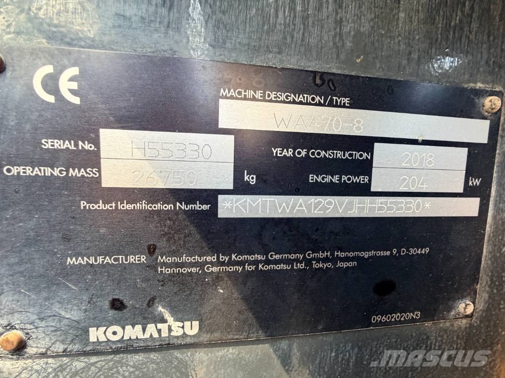 Komatsu WA470-8 - Joystick Steering Rataslaadurid