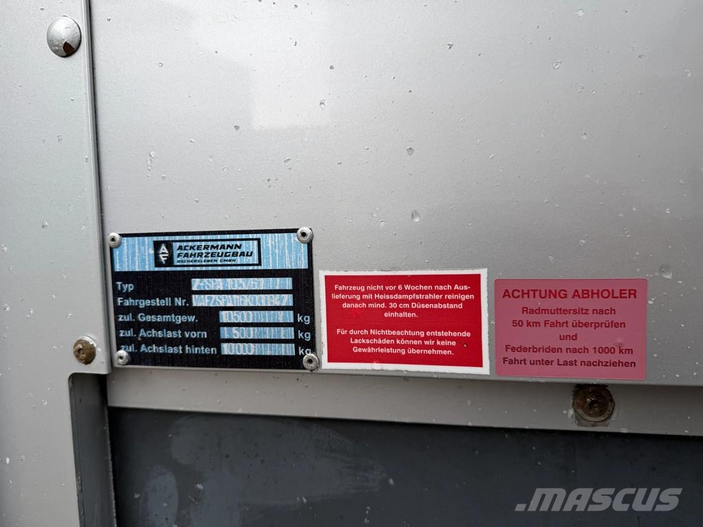 Ackermann Z-SPA 10,5/6,1 Schuifzeil-Dak Met Alu Borden / 10. Tents