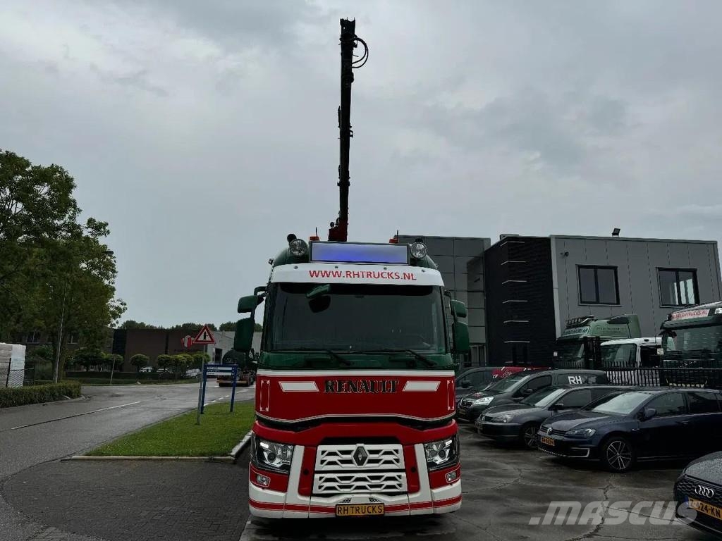 Renault T HIGH 520 6X2 EURO 6 + PALFINGER PK16002 ROTOR FU Flatbed / Dropside trucks