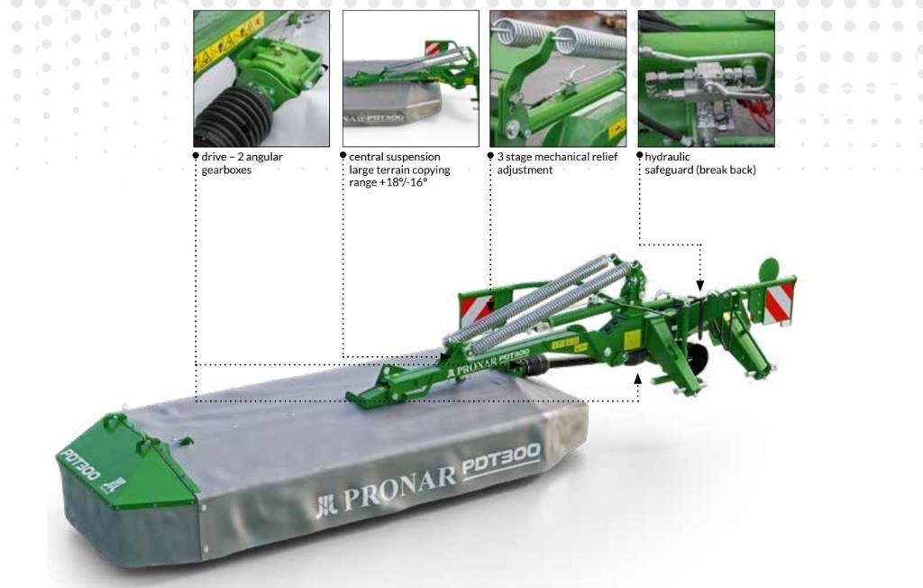 Pronar PDT300 Slåttermaskin 3 m Uređaji za kosilice