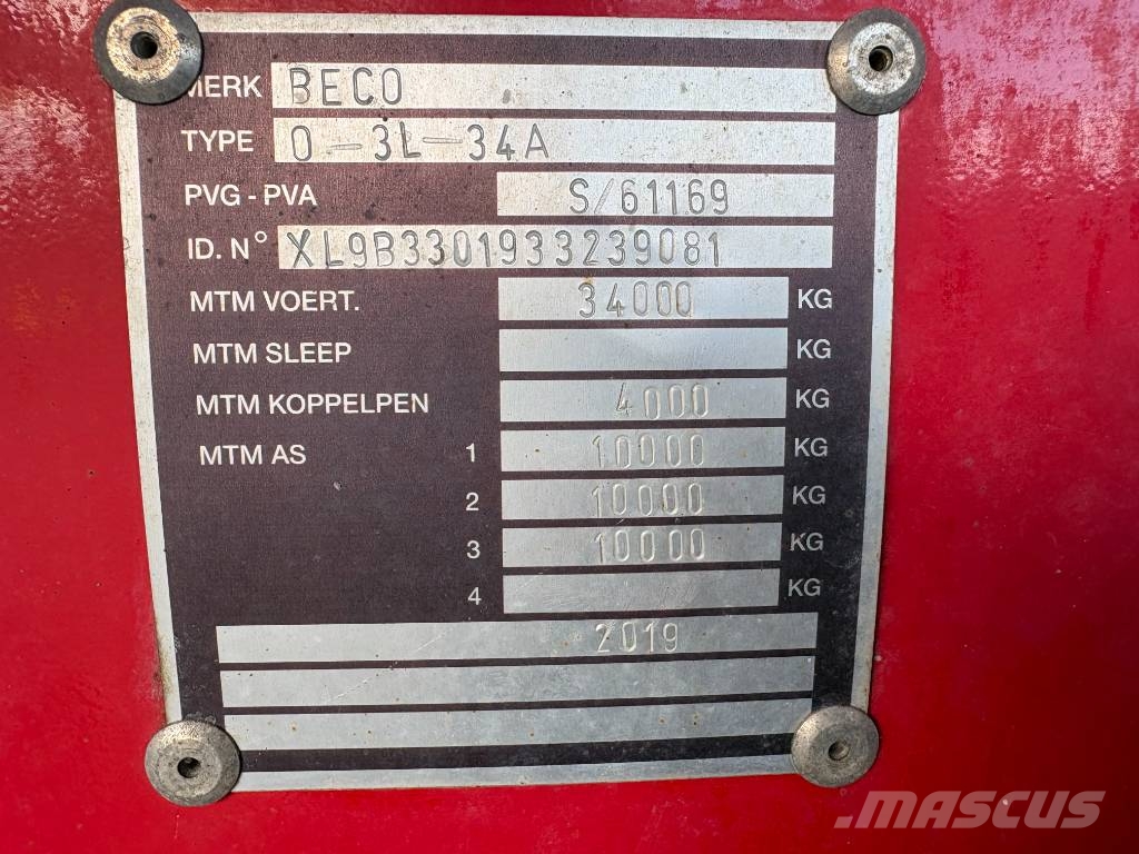 Beco Maxxim 300 مقطورات حاويات