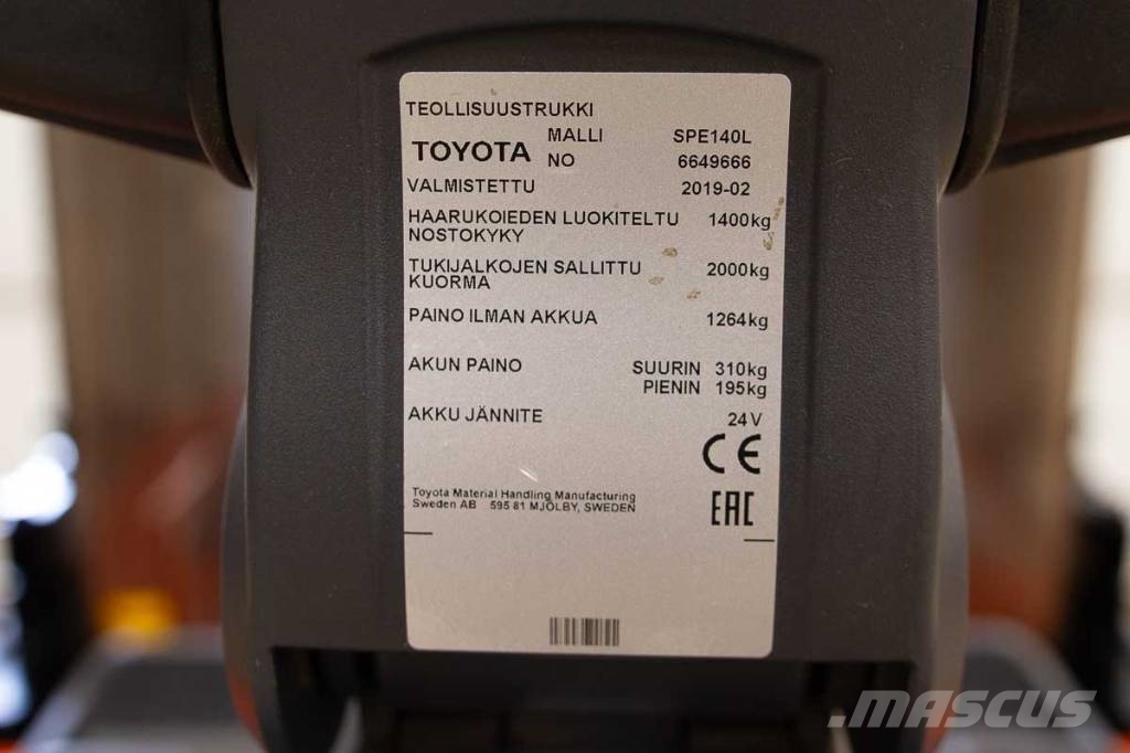 Toyota SPE 140 L 行走式堆垛机