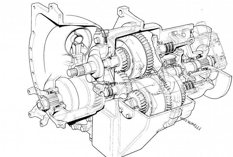 JCB PowerShift gearbox 1:1.495 JCB 542-70 Transmisija