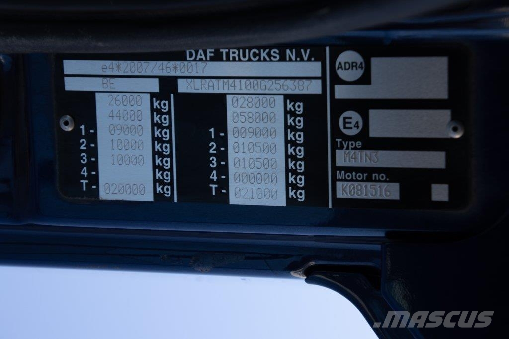 DAF CF 450+E6+INTARDER Φορτηγά ανατροπή με γάντζο