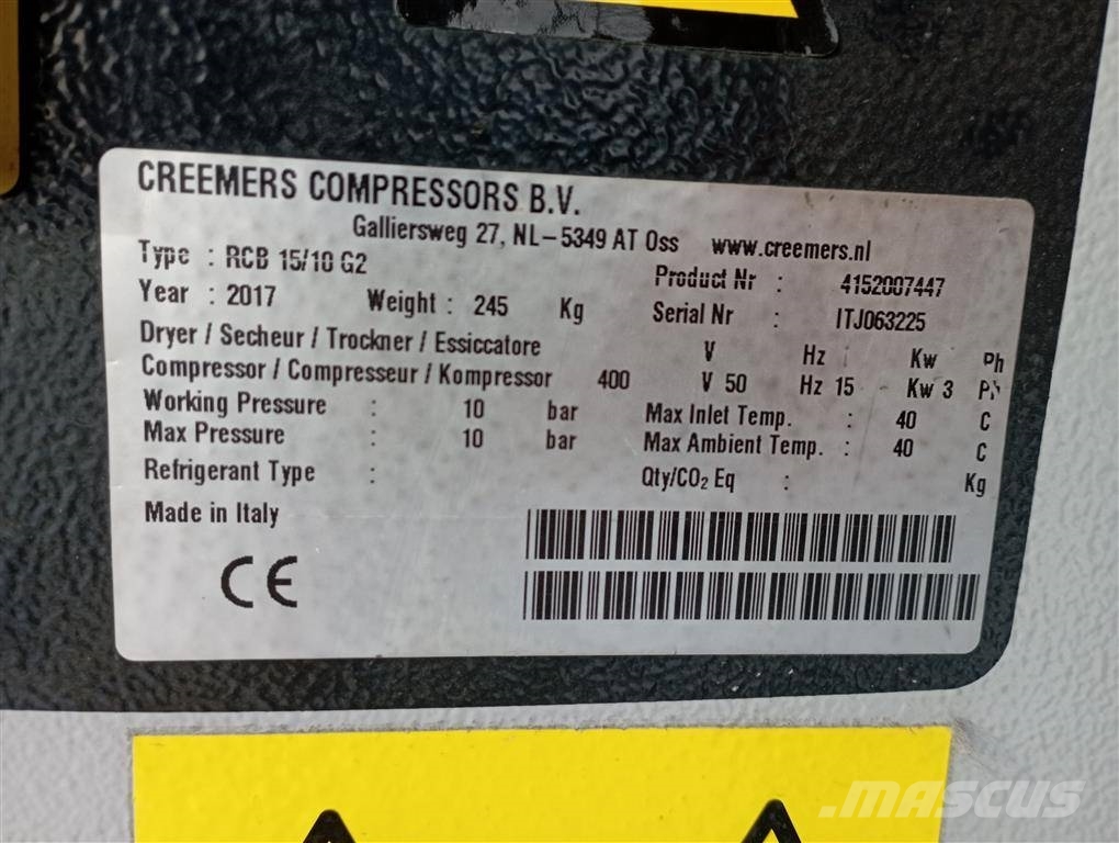 Creemers RCB15/10 Воздушные компрессоры