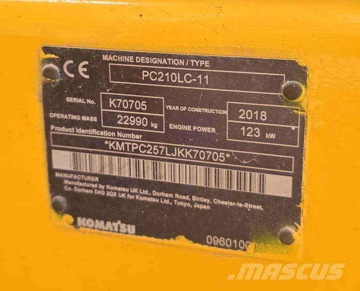 Komatsu PC 210 LC-11 Rupsgraafmachines