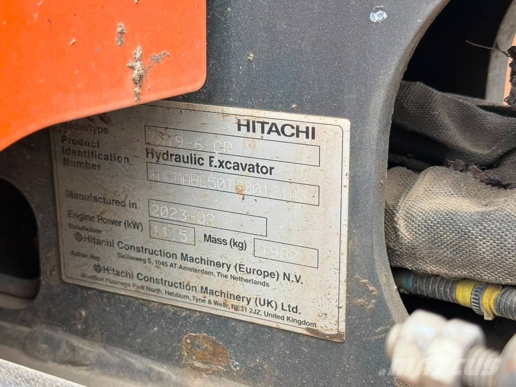 Hitachi ZX 19-6 小型挖土機/掘鑿機<7t(小型挖掘機)