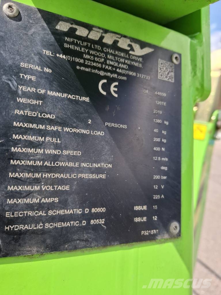 Niftylift 120 TE 拖拉移动式高空作业平台