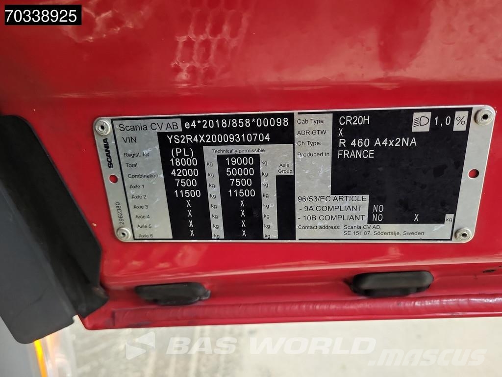 Scania R460 4X2 Retarder 2x Tanks ACC Navi Vilcēji