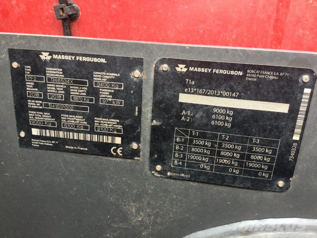 Massey Ferguson TH 6534 Teleskopické nakladače pre poľnohospodárstvo