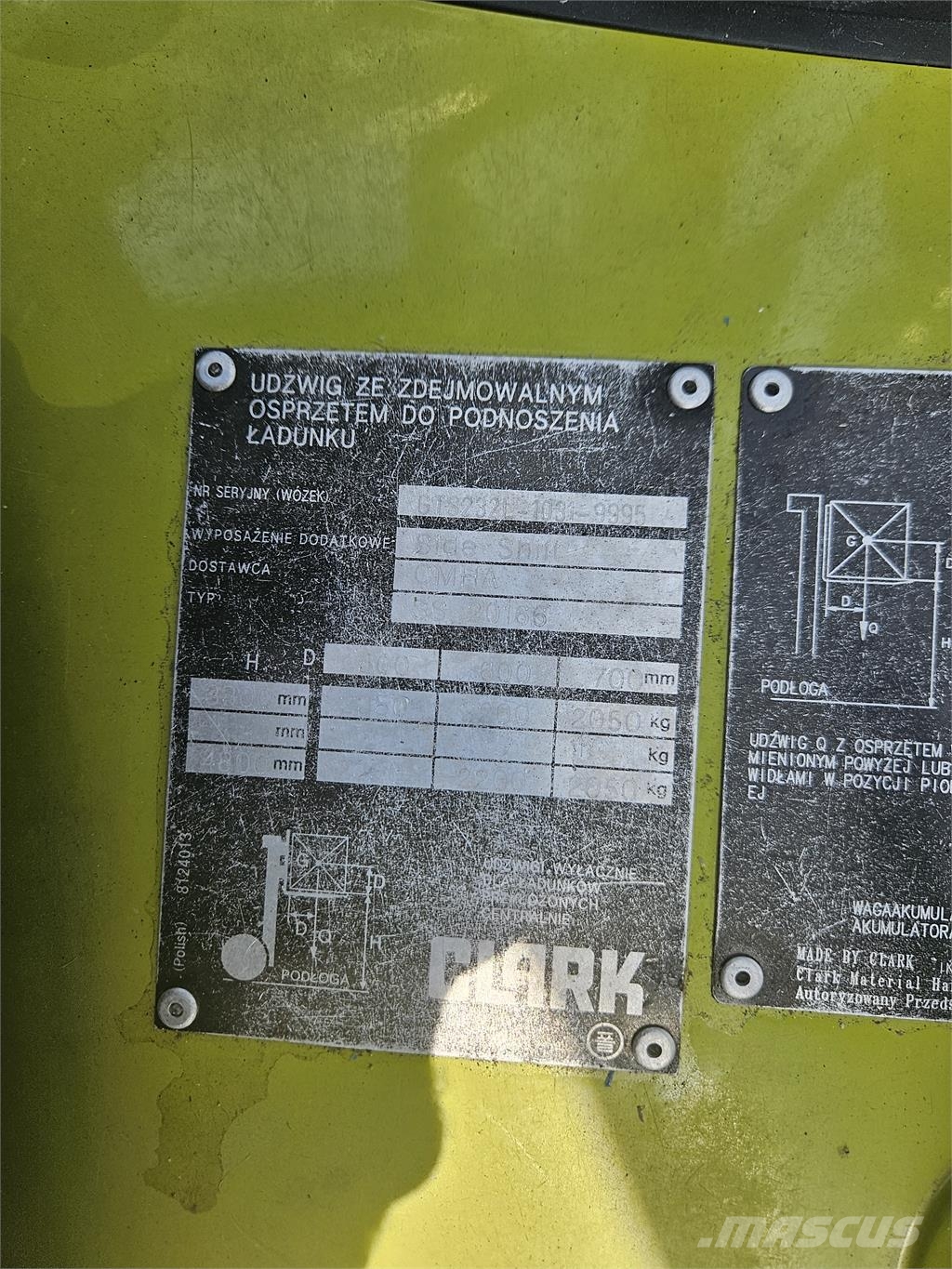 Clark GTS25L Gāzes autoiekrāvēji (LPG)