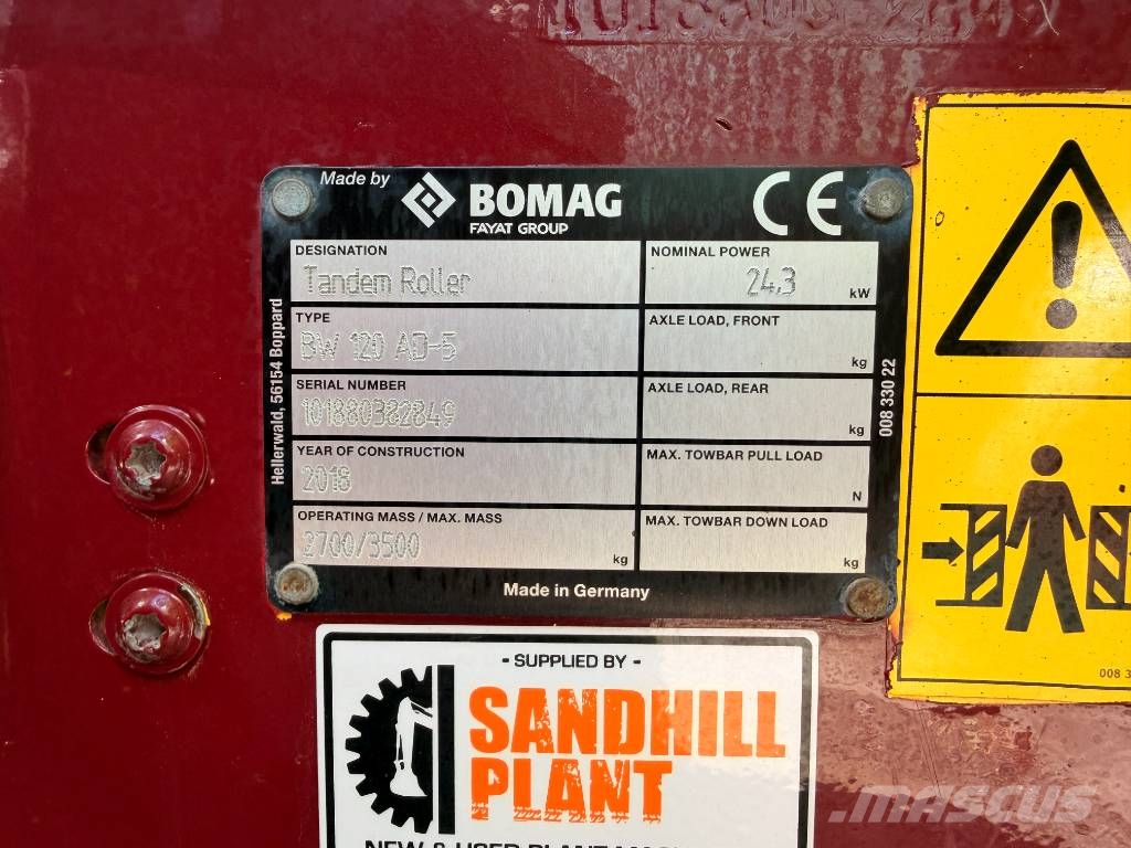 Bomag BW 120 AD-5 Tandemjyrät