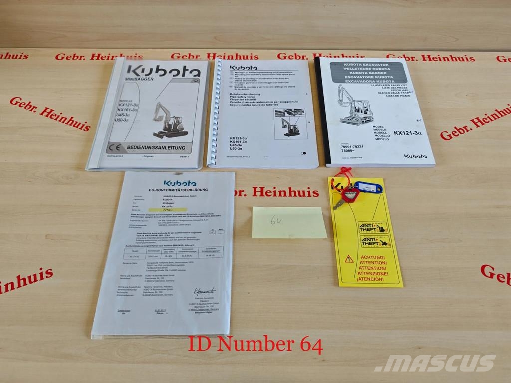 Kubota KX 121-3 2 Buckets 2 Pieces! Minigraafmachines < 7t
