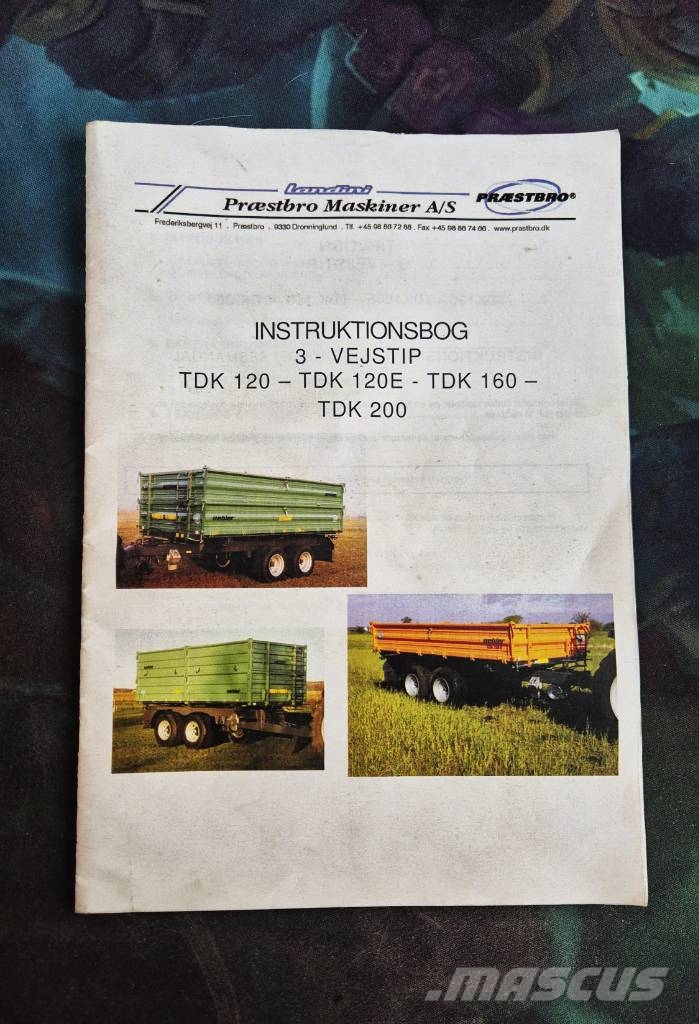 Oehler TDK 120 E Remolques con caja de volteo