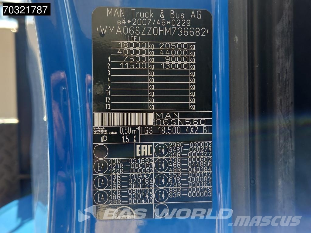 MAN TGS 18.500 4X2 Retarder Manual Portacontenedores E Camiones portacubetas