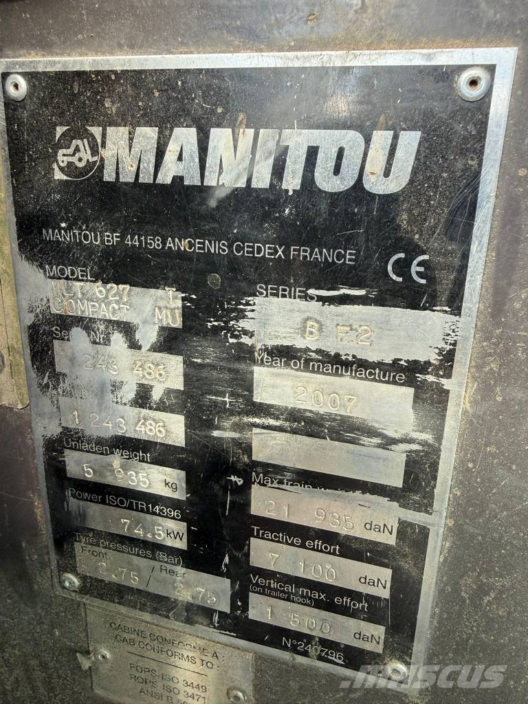 Manitou MLT 627 Compact Ładowarki teleskopowe